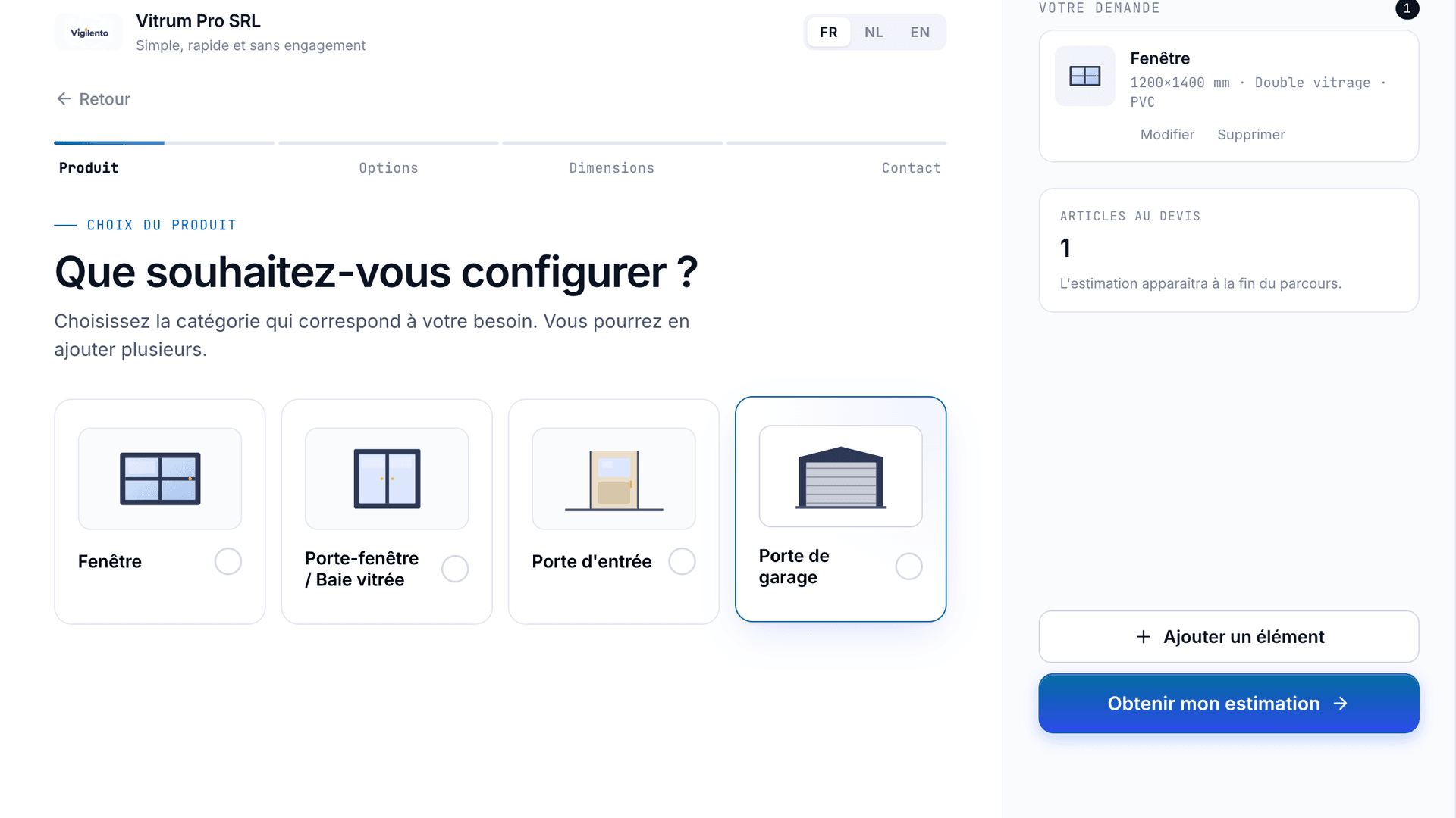 form devis chassis client 