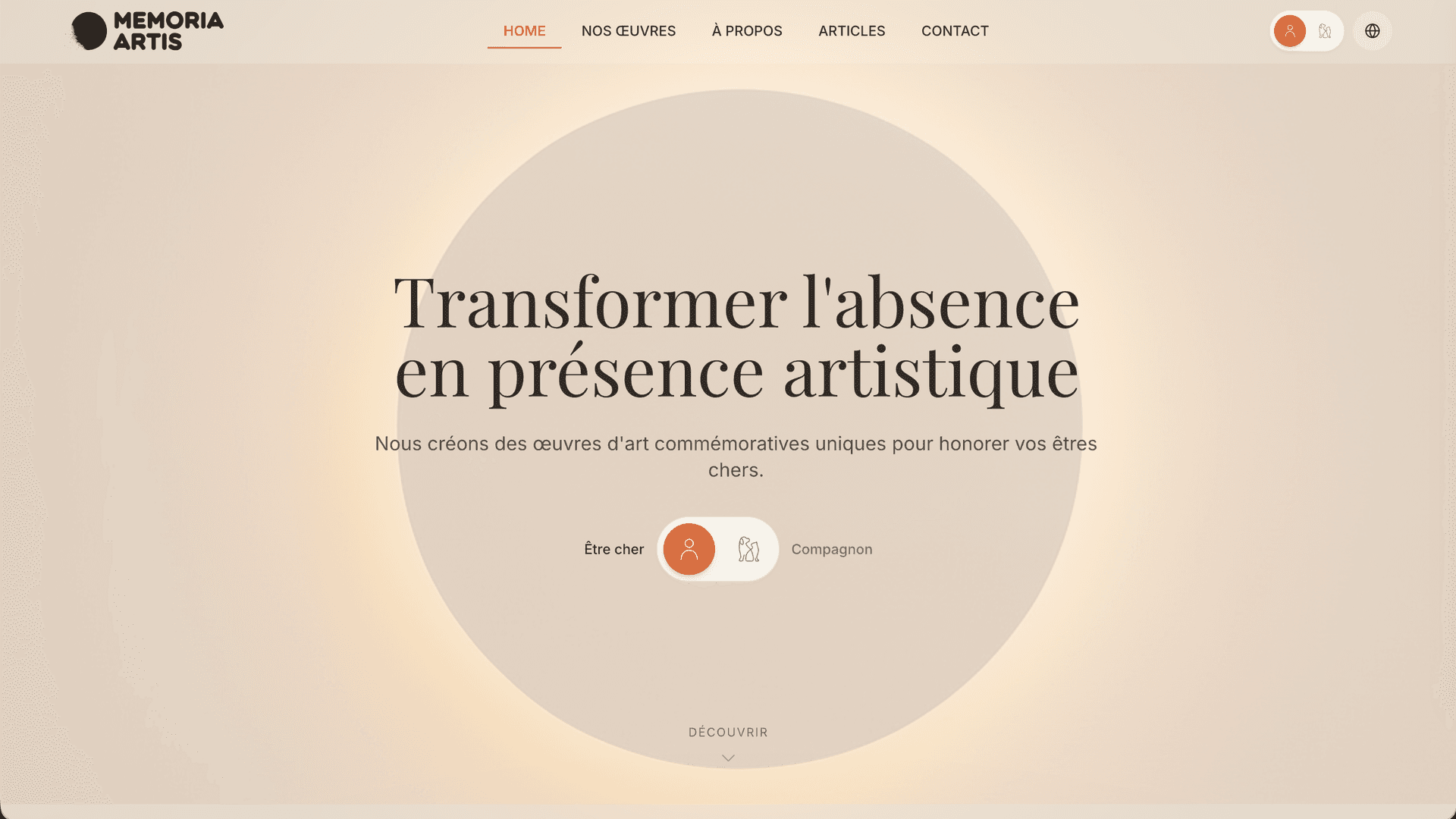 Site Web - Memoria Artis