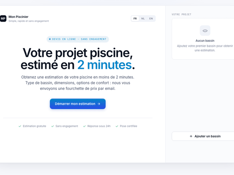 Form - Devis piscine