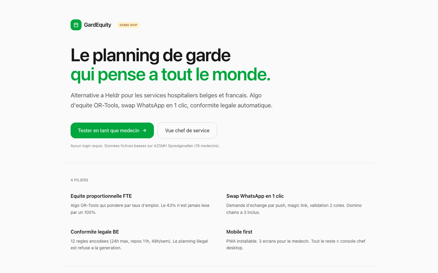 GardEquity, le planning de garde qui pense a tout le monde